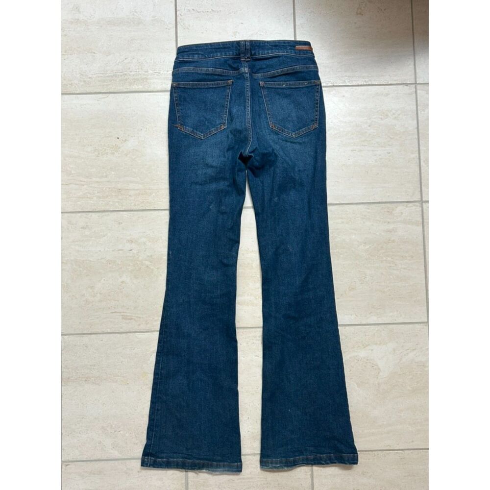 Anthropologie Pilcro High Rise Waisted Button Trouser Bootcut Blue Jeans size 26 - Picture 5 of 6